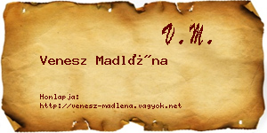 Venesz Madléna névjegykártya
